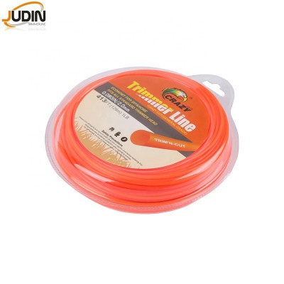 Orange 2.0mm 0.080 inch 1LB pack round grass weeder gasoline grass trimmer line